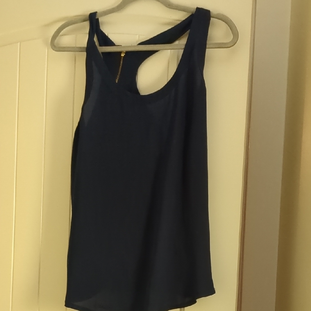 Chic Navy Sleeveless Top